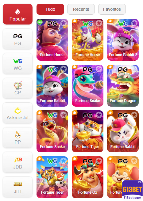 Experiência de Jogos 613bet.com