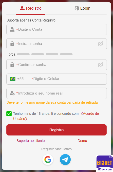 Experiência de Jogos 613bet.com